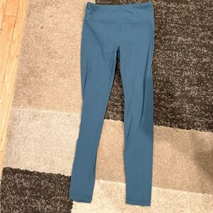 Athleta Girl High Rise Leggings - Size L/12 - Aqua Blue/Green
